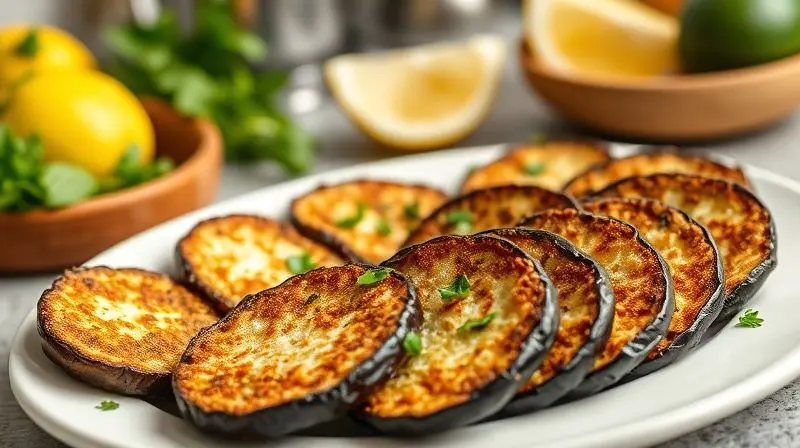 Dicas para berinjela empanada perfeita na air fryer, com crocância ideal.
