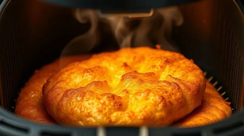 Torresmo perfeito e crocante saindo da air fryer, dicas para resultado ideal.