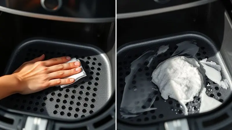 Erros comuns na limpeza da airfryer e técnicas para evitá-los eficazmente.