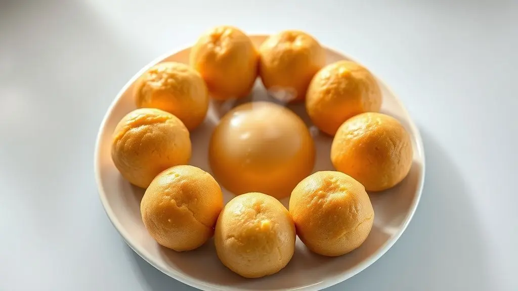 Pães de queijo dourados e crocantes recém-preparados na airfryer, receita simples e deliciosa para iniciantes.
