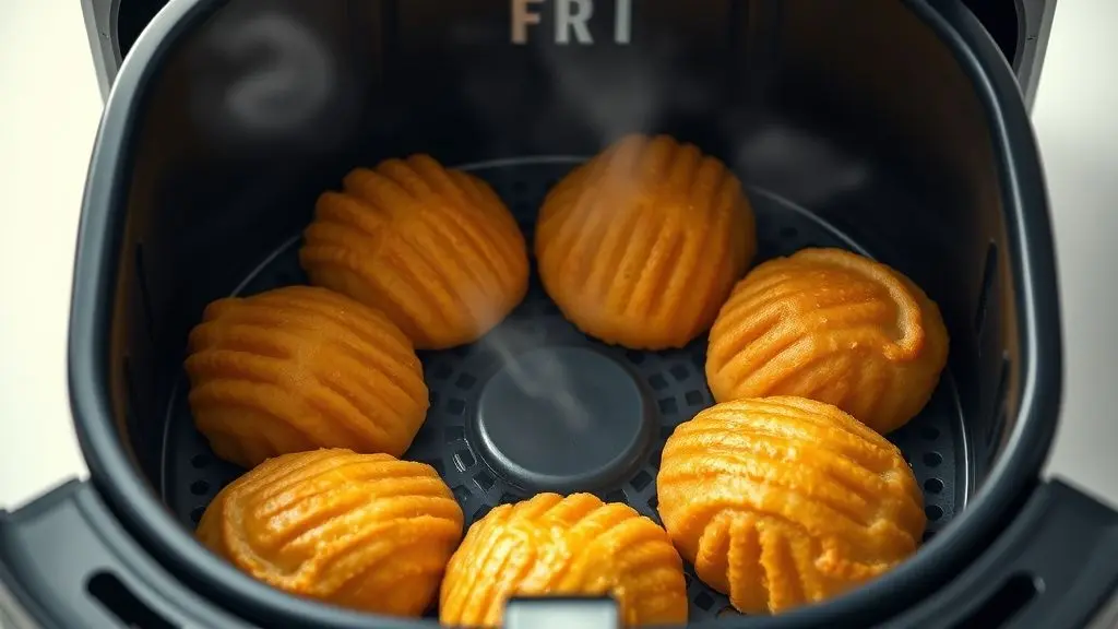 Pastel crocante assado na airfryer sem óleo, receita fácil e saudável para lanches rápidos.