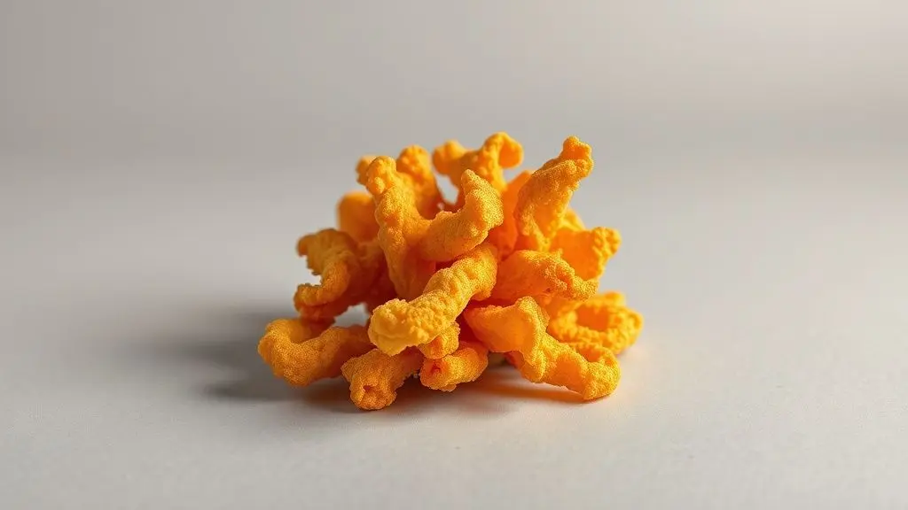 Torresmo crocante e dourado preparado na air fryer, textura perfeita para um petisco irresistível.